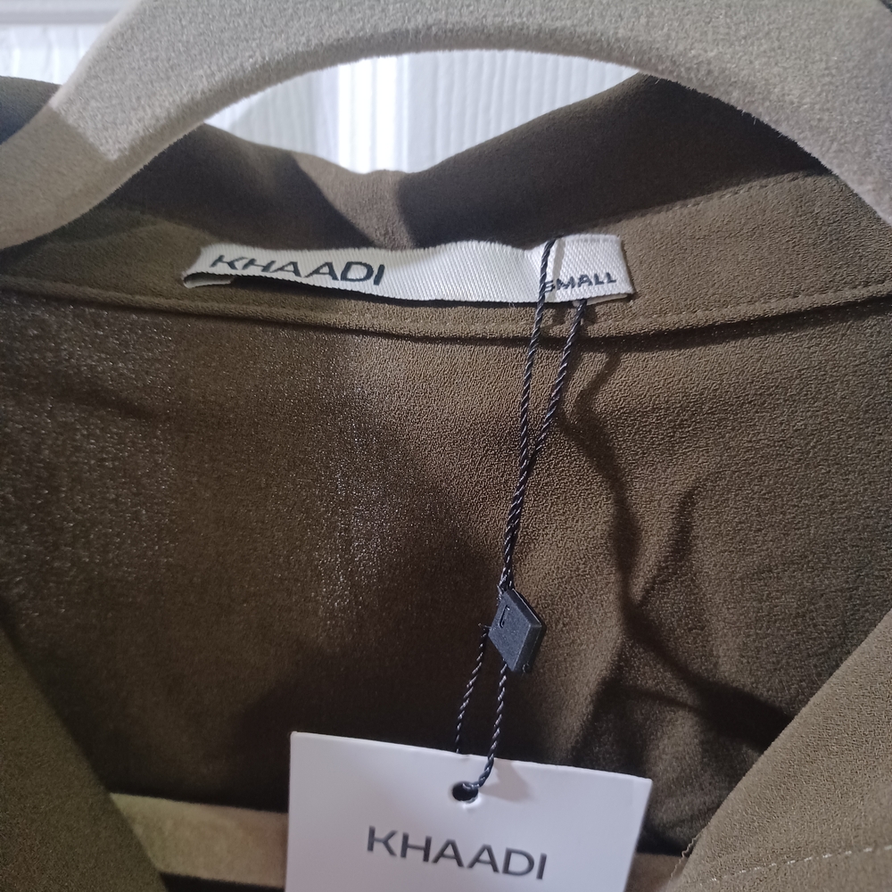 Olive Green Button Down Shirt - Picture 2 of 10